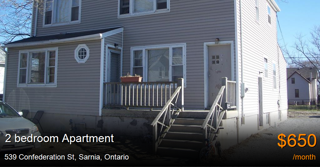 539 confederation st, sarnia Apartment for Rent
