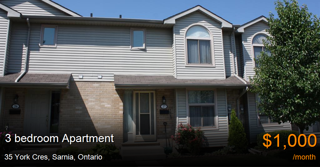35 york cres, sarnia Apartment for Rent