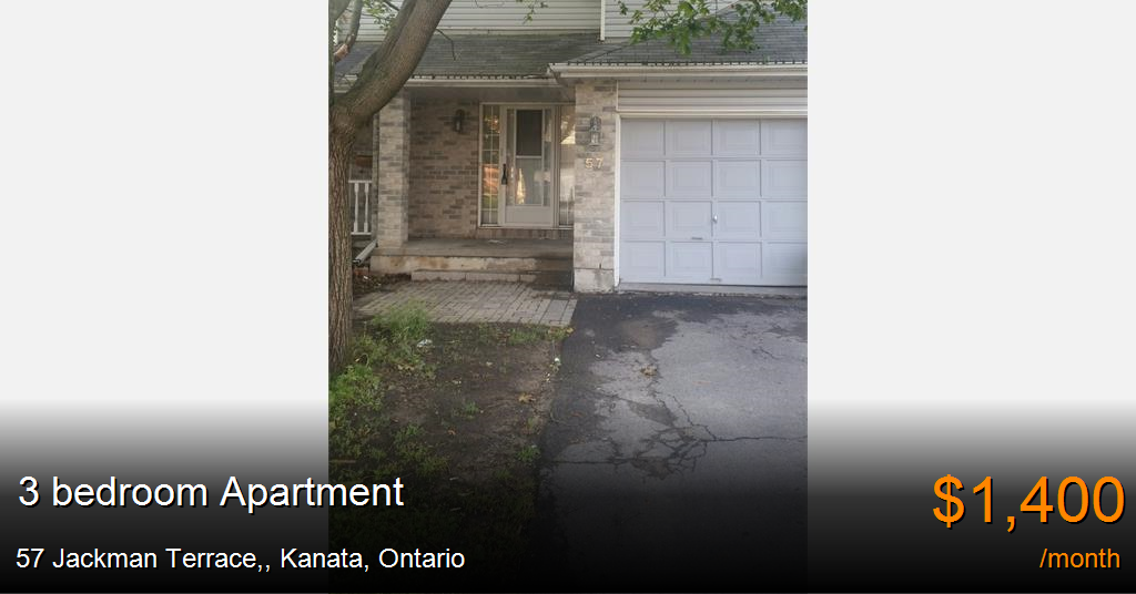 57 jackman terrace,, kanata Apartment for Rent