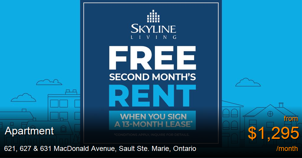 621, 627 & 631 macdonald avenue, sault ste. marie Apartment for Rent