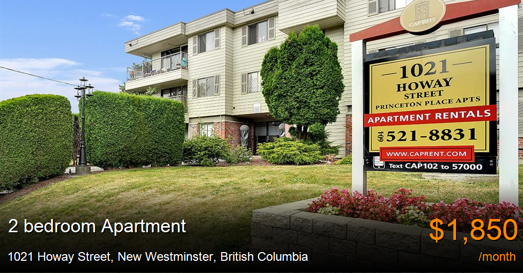 1021 howay street, new westminster Apartment for Rent