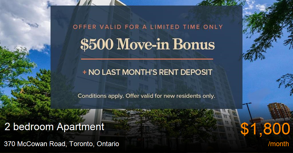 370 McCowan Road, Toronto - Apartment for Rent