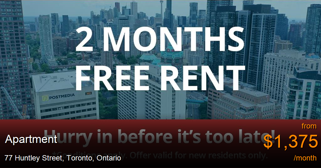 77 Huntley Street, Toronto Apartment for Rent