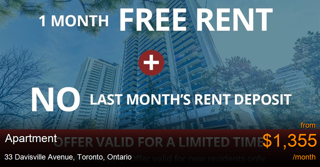 33 Davisville Avenue, Toronto Apartment for Rent