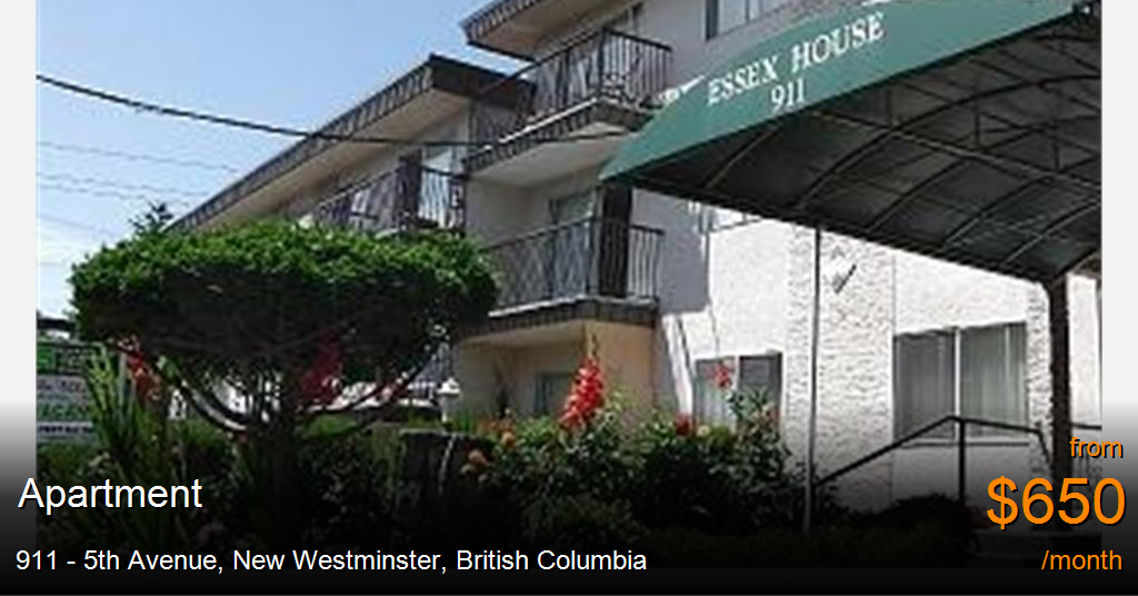 911 5th avenue, new westminster Apartment for Rent