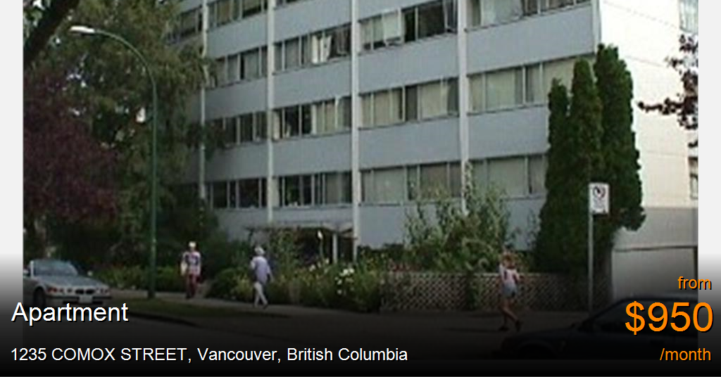 1235 comox street, vancouver Apartment for Rent