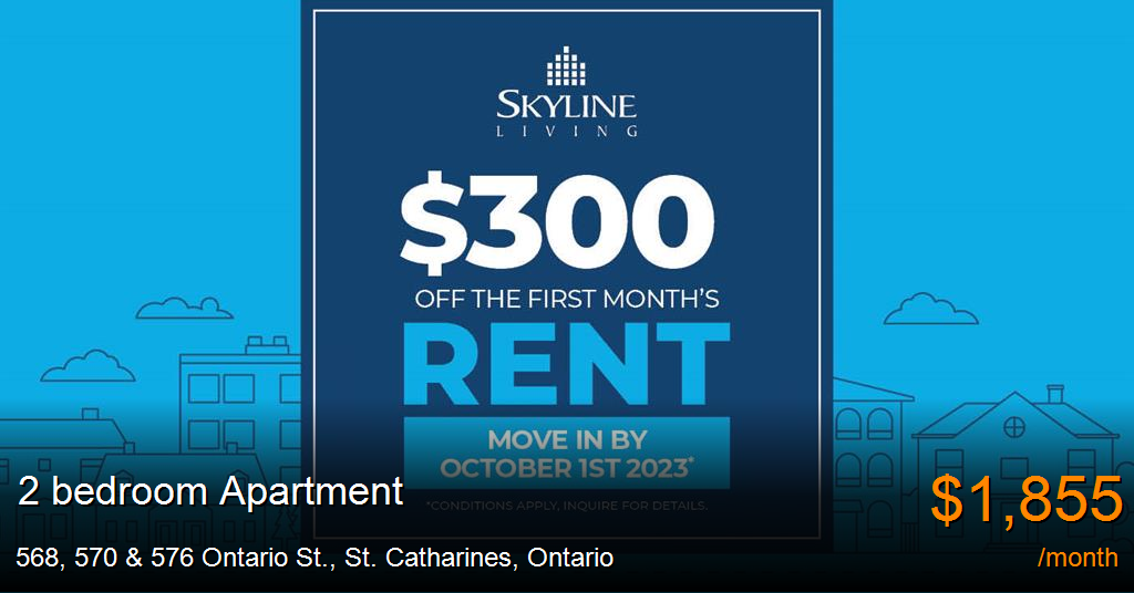 568, 570 & 576 ontario st., st. catharines Apartment for Rent