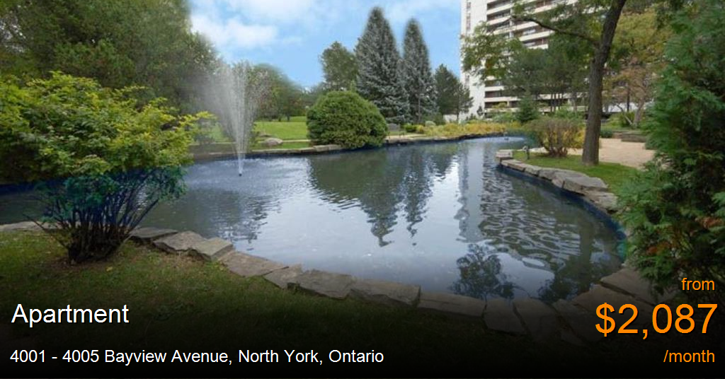 4001 4005 bayview avenue, north york Apartment for Rent