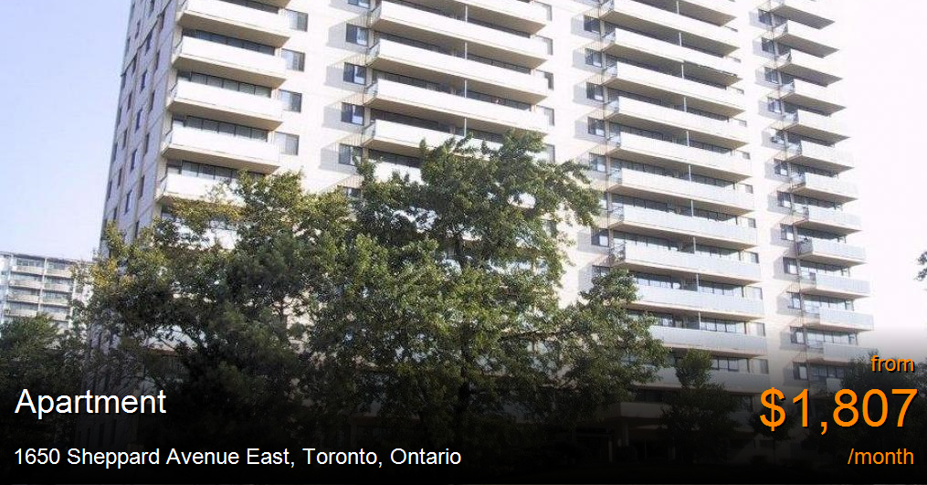 1650 Sheppard Avenue East, Toronto Apartment for Rent