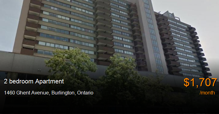 1460 ghent avenue, burlington - Apartment for Rent