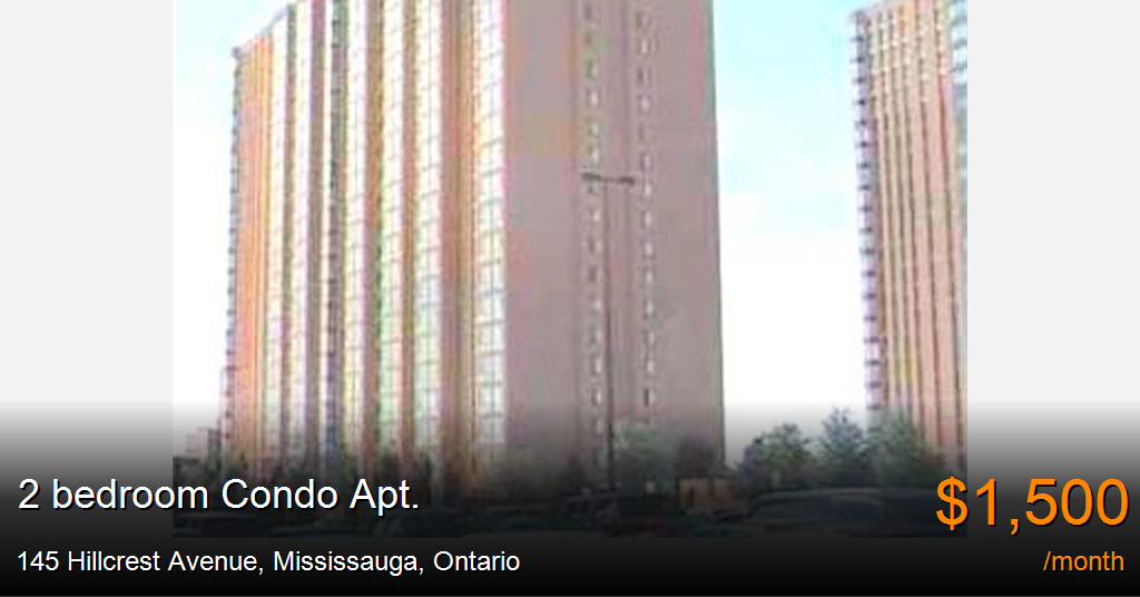 145 hillcrest avenue, mississauga Condo Apt. for Rent