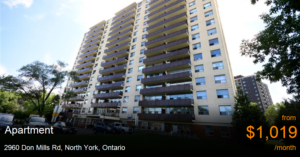 2960 don mills rd, north york Apartment for Rent