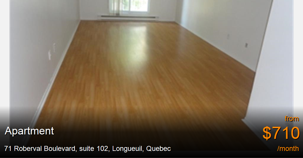71 Roberval Boulevard, suite 102, Longueuil Apartment for Rent B60034
