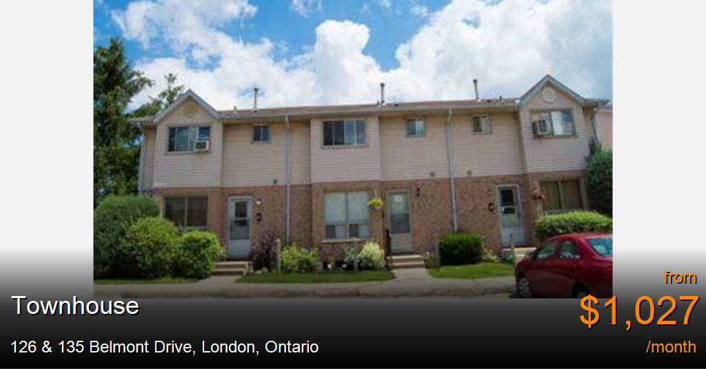 126 & 135 belmont drive, london Townhouse for Rent