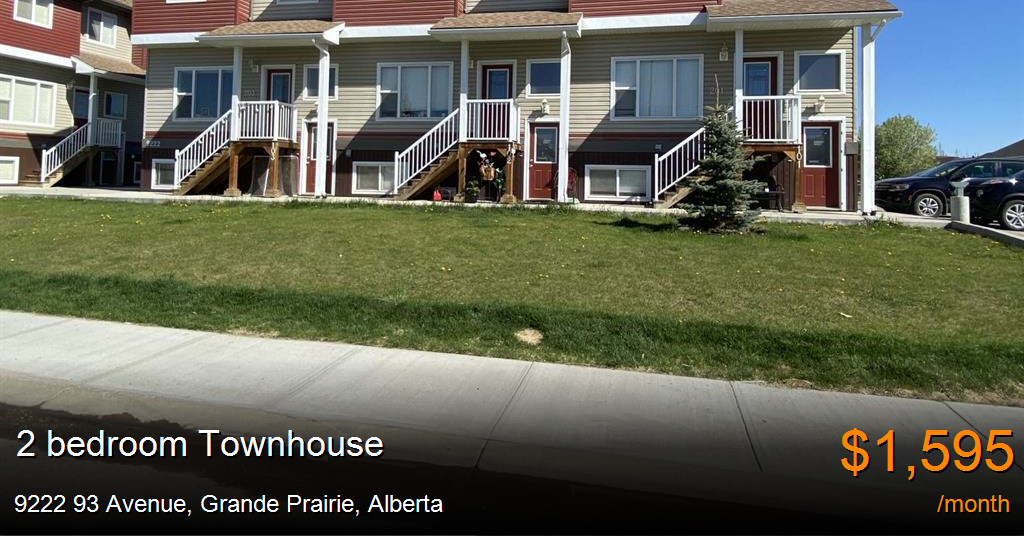 9222 93 avenue, grande prairie Duplex for Rent