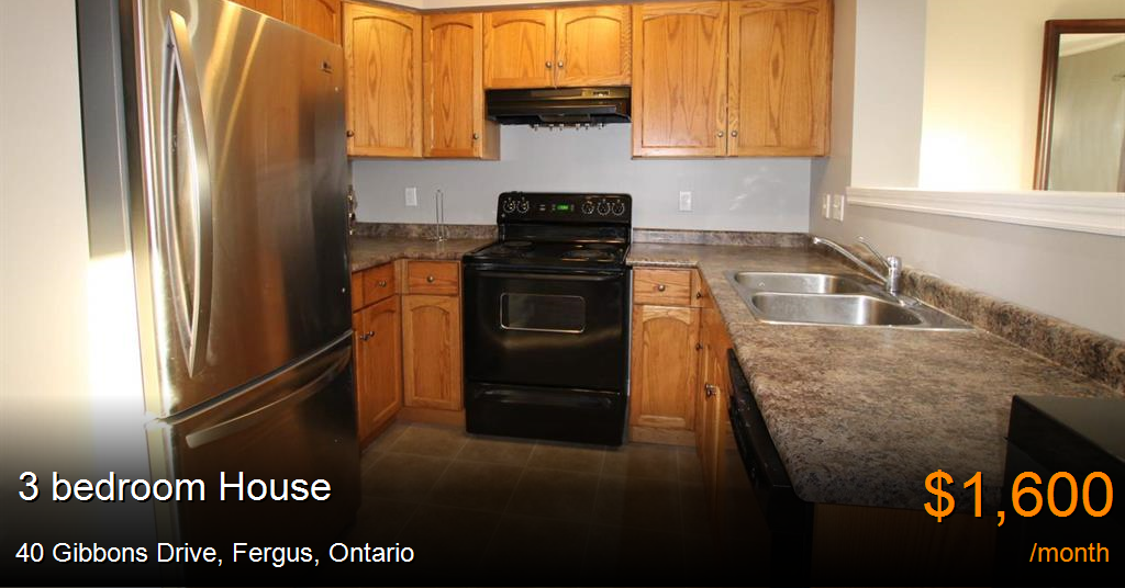 40 gibbons drive, fergus House for Rent