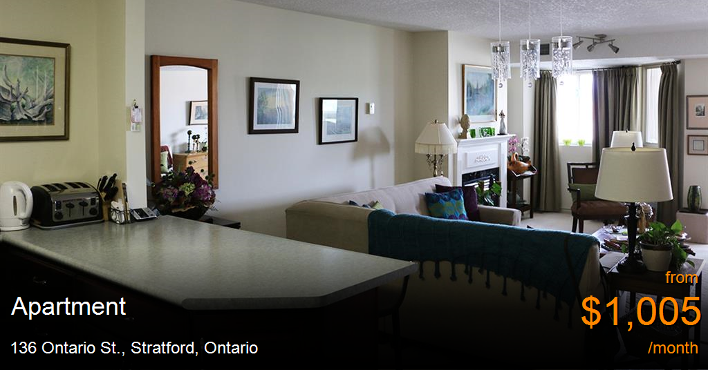 136 Ontario St., Stratford Apartment for Rent B71181