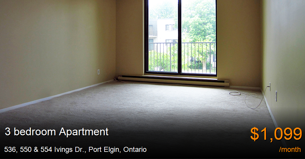536, 550 & 554 ivings dr., port elgin Apartment for Rent