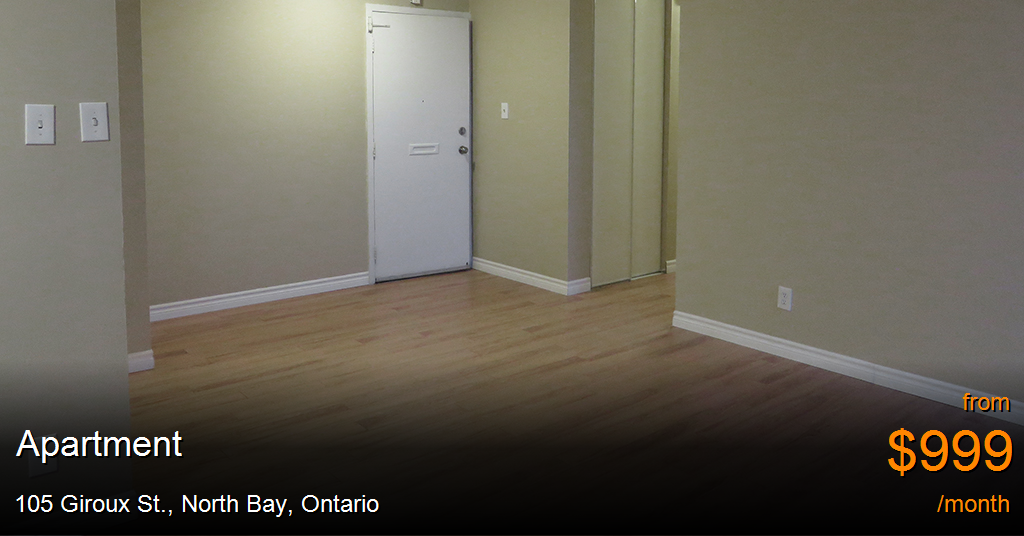 105 Giroux St., North Bay Apartment for Rent B71388