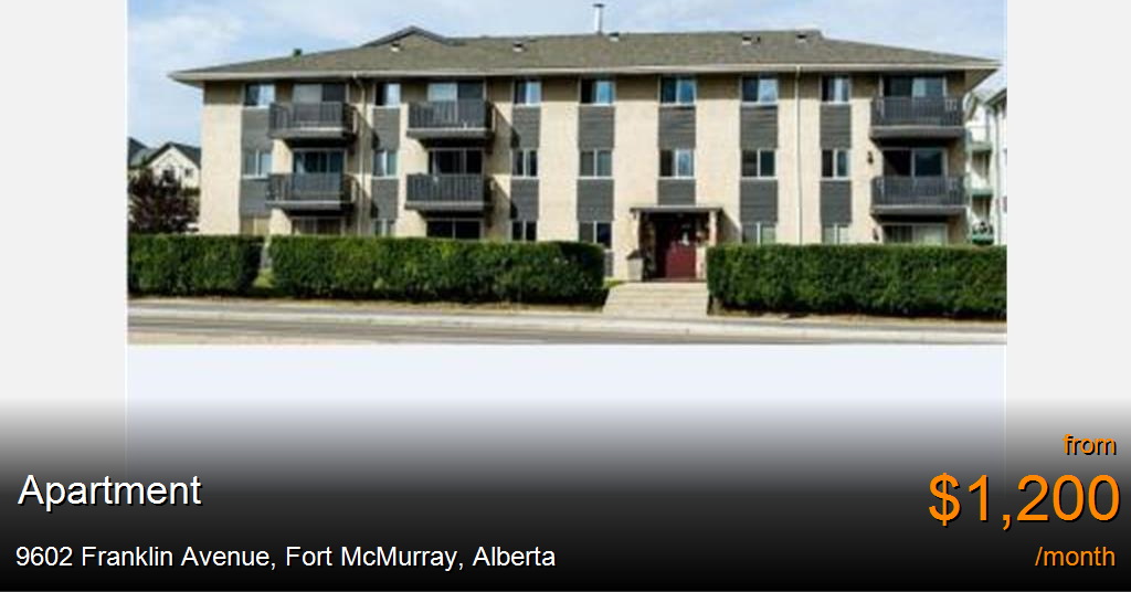 9602 franklin avenue, fort mcmurray Apartment for Rent