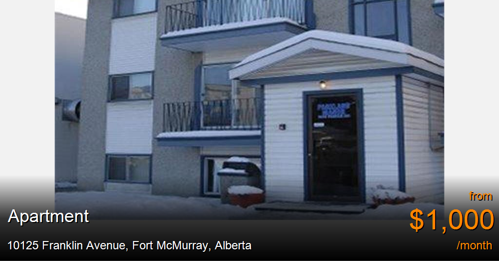 10125 franklin avenue, fort mcmurray Apartment for Rent