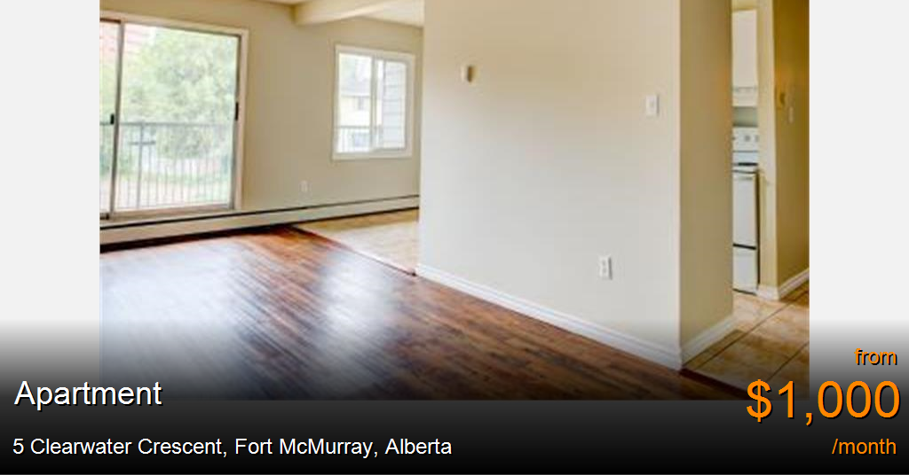 5 clearwater crescent, fort mcmurray Apartment for Rent