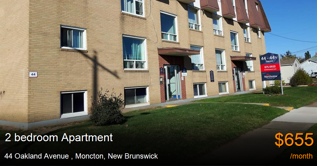 44 oakland avenue, moncton Apartment for Rent