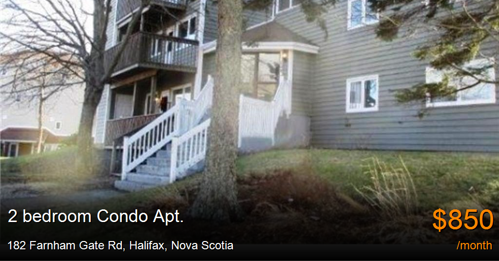 182 farnham gate rd, halifax Condo Apt. for Rent