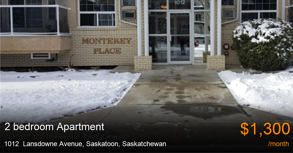 1012 lansdowne avenue, saskatoon Apartment for Rent