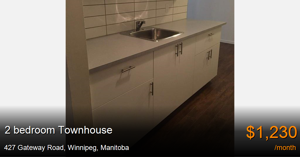 427 gateway road, winnipeg Townhouse for Rent