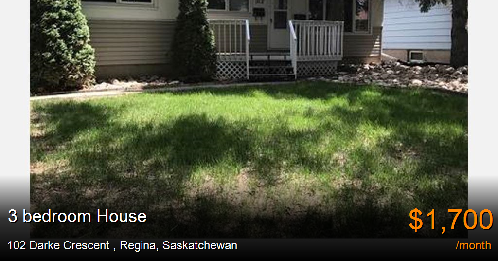 102 darke crescent, regina House for Rent