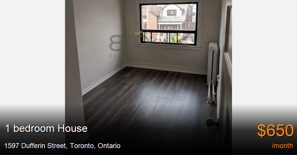 1597 dufferin street, toronto House for Rent