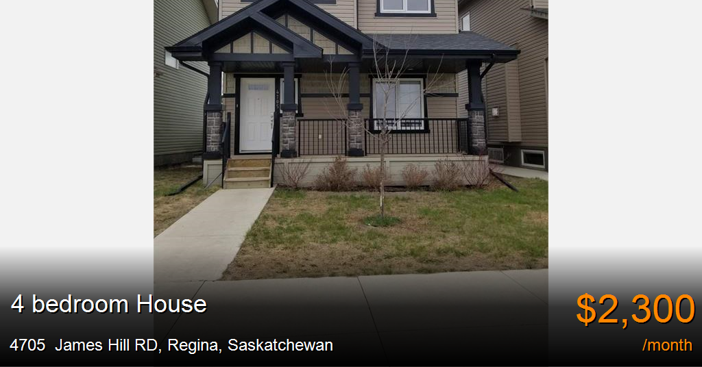4705 james hill rd, regina House for Rent