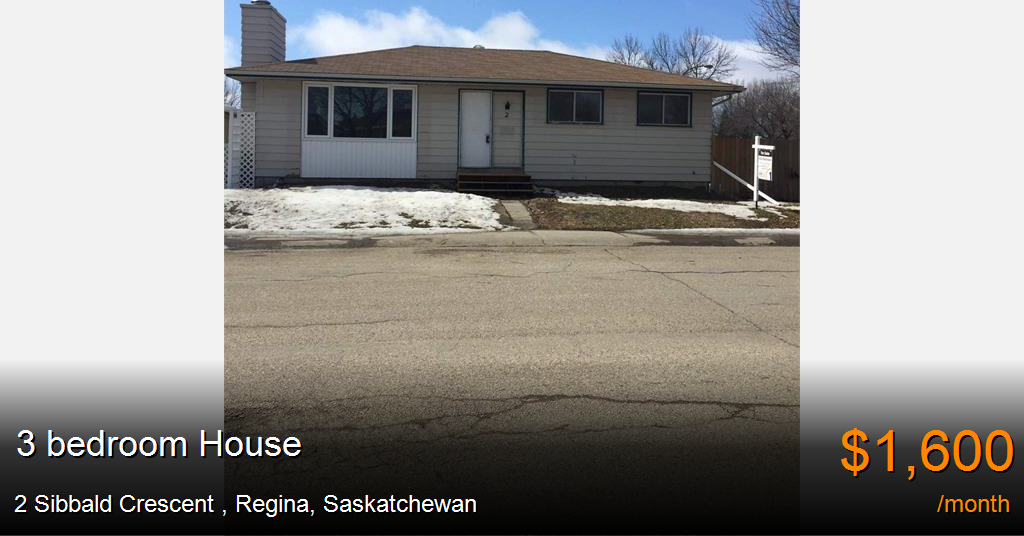 2 sibbald crescent, regina House for Rent