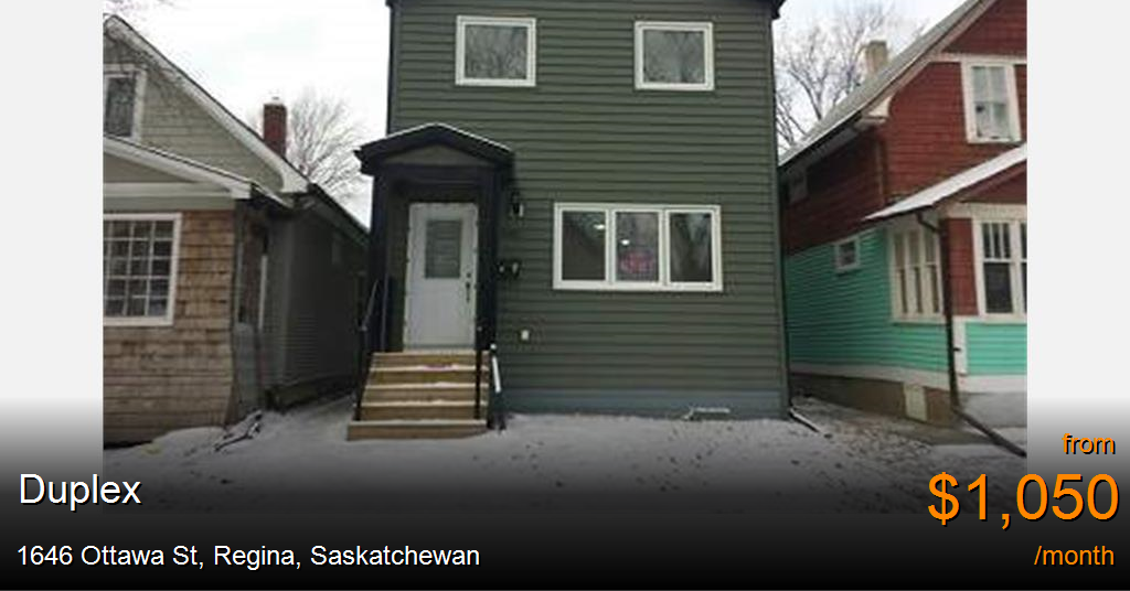 1646 ottawa st, regina Duplex for Rent