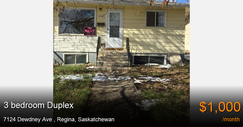 7124 dewdney ave, regina Duplex for Rent