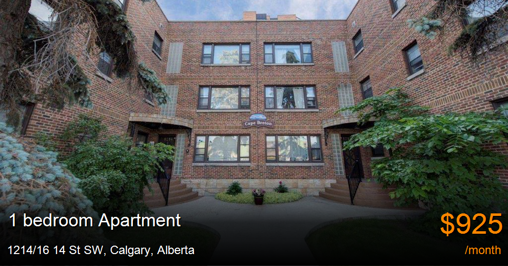 1214/16 14 st sw, calgary Apartment for Rent