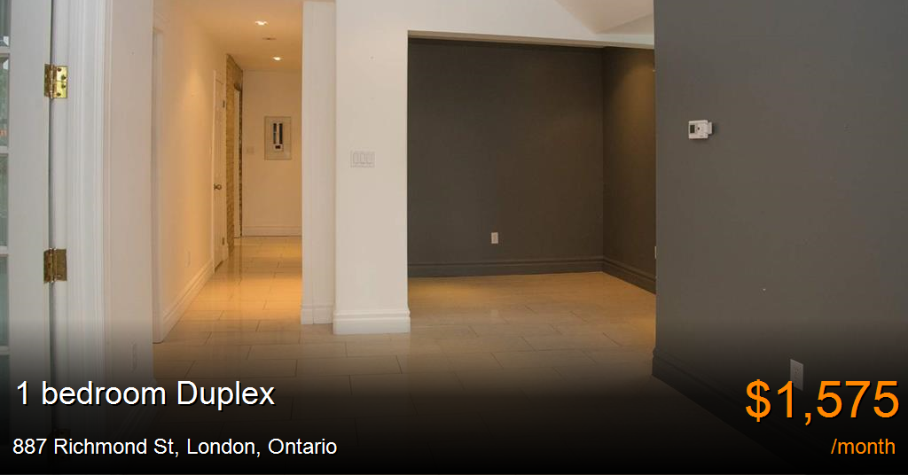887 richmond st, london Duplex for Rent