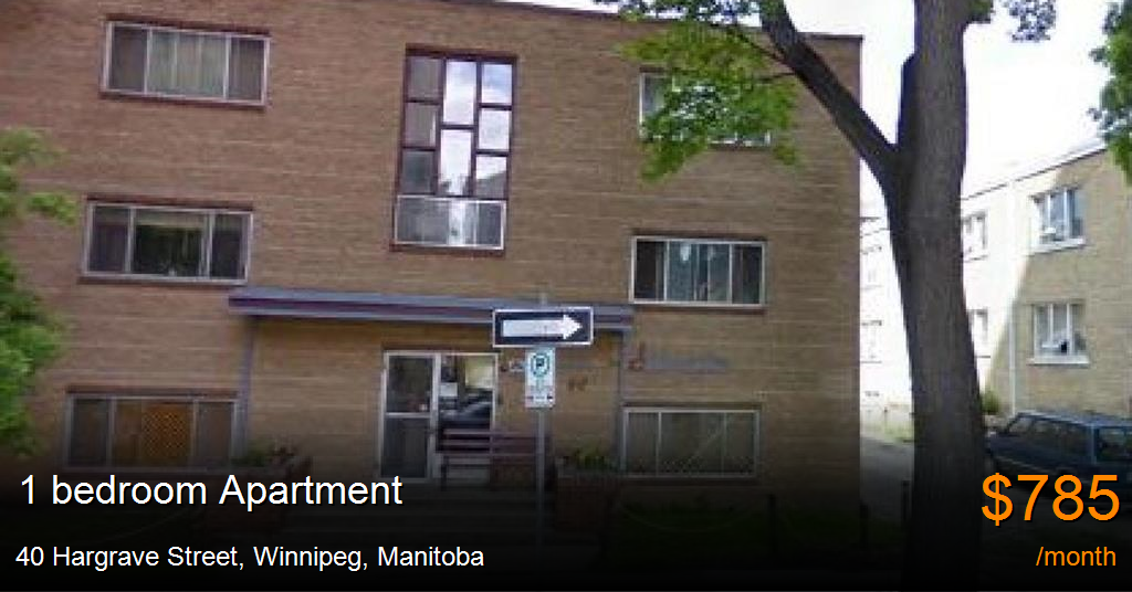 40 hargrave street, winnipeg Apartment for Rent
