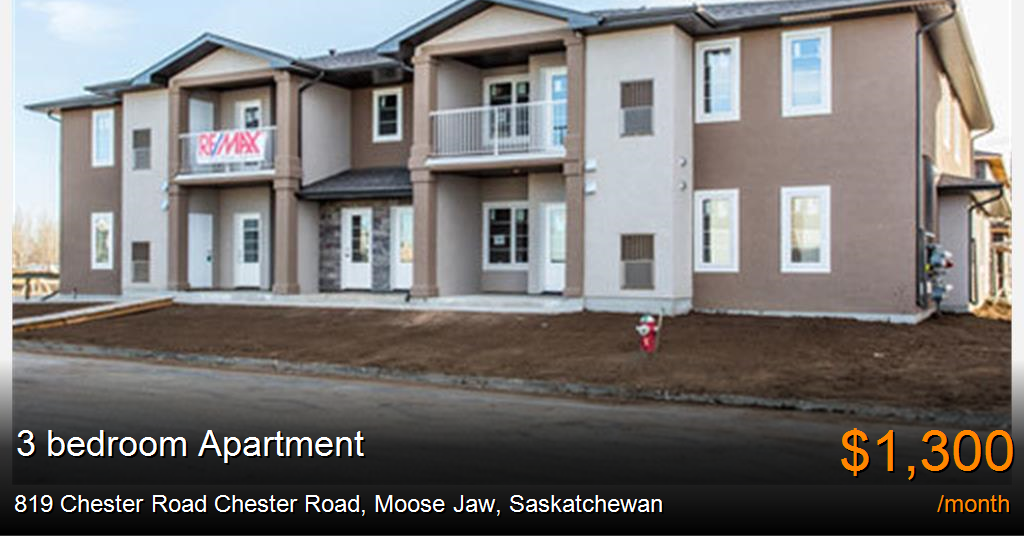 819 chester road chester road, moose jaw Apartment for Rent