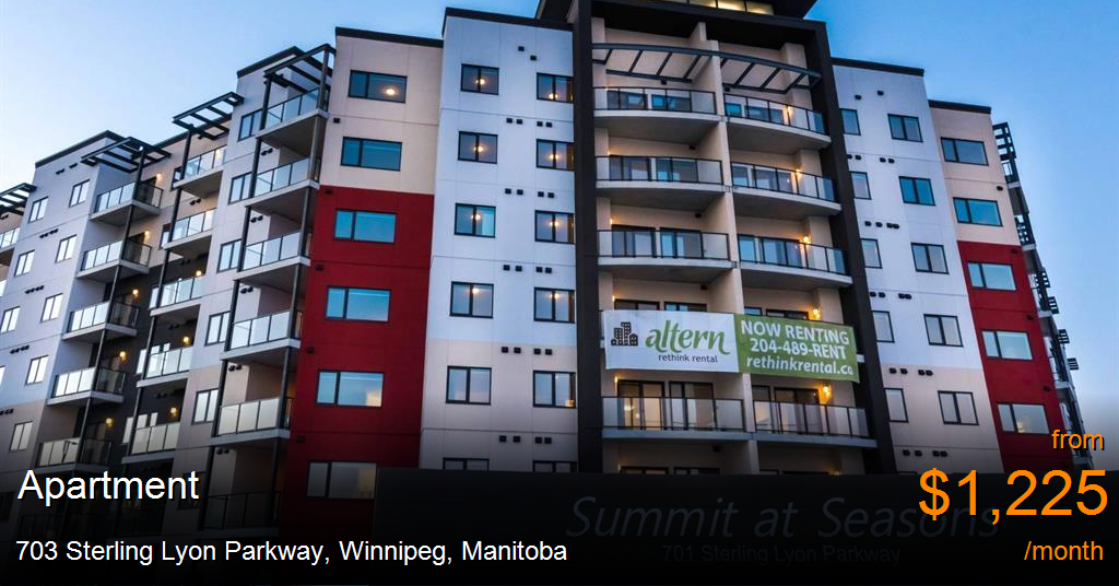 703 sterling lyon parkway, winnipeg Apartment for Rent