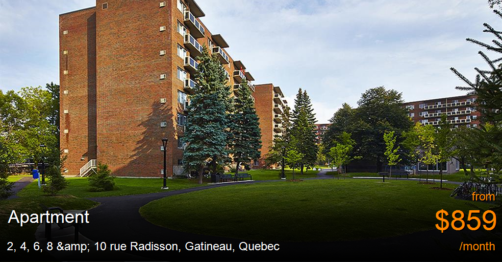 2, 4, 6, 8 & 10 rue Radisson, Gatineau Apartment for Rent B84268