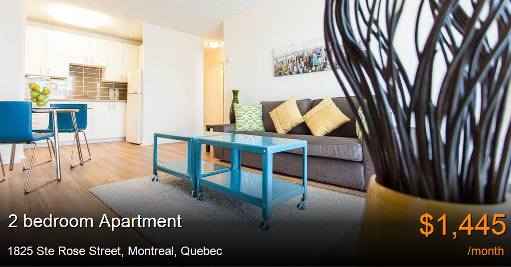 1825 ste rose street, montreal Apartment for Rent