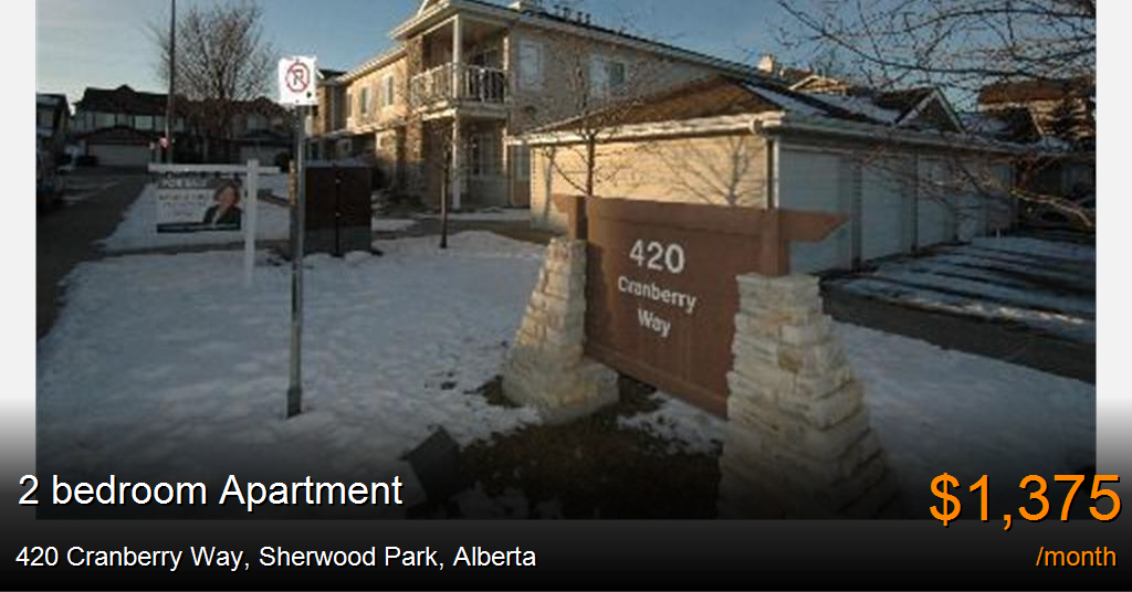 420 cranberry way, sherwood park Apartment for Rent
