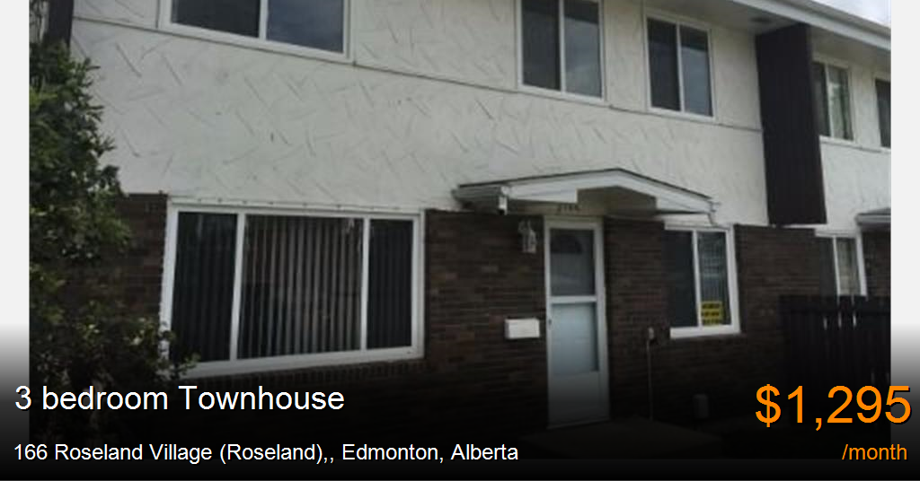 166 roseland village (roseland),, edmonton Townhouse for Rent