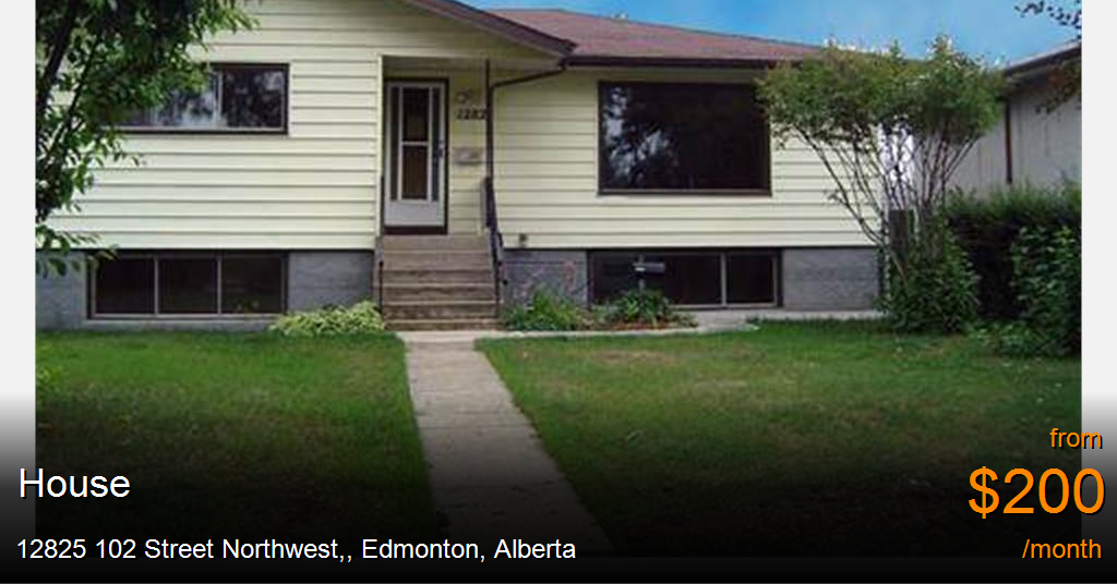 12825 102 street northwest,, edmonton House for Rent