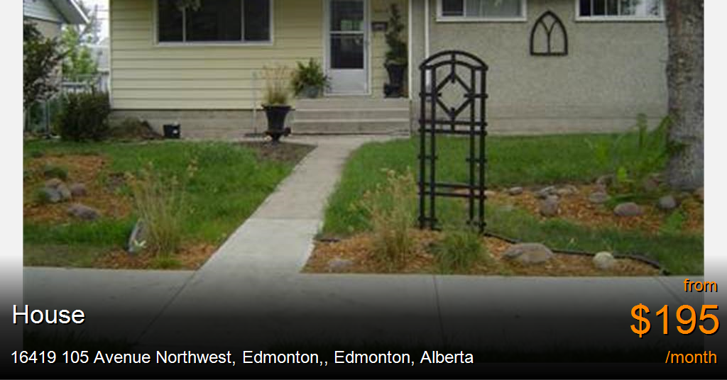 16419 105 avenue northwest, edmonton,, edmonton House for Rent