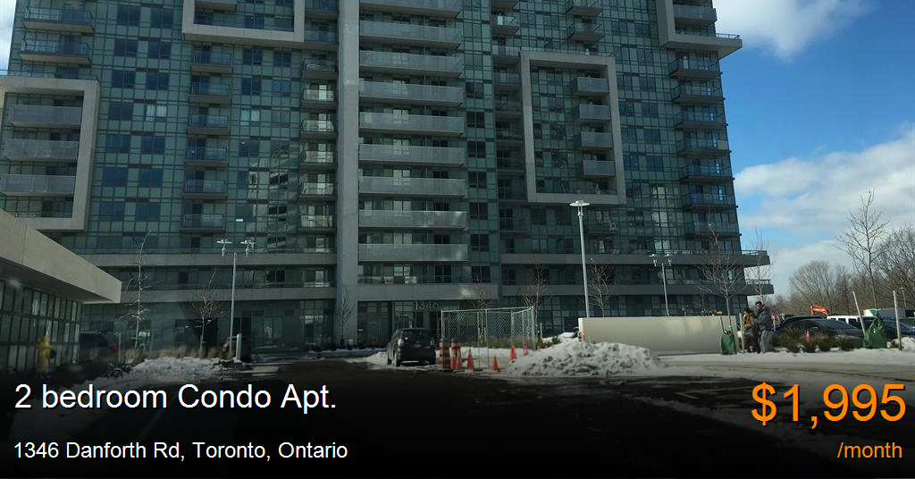 1346 danforth rd, toronto Condo Apt. for Rent