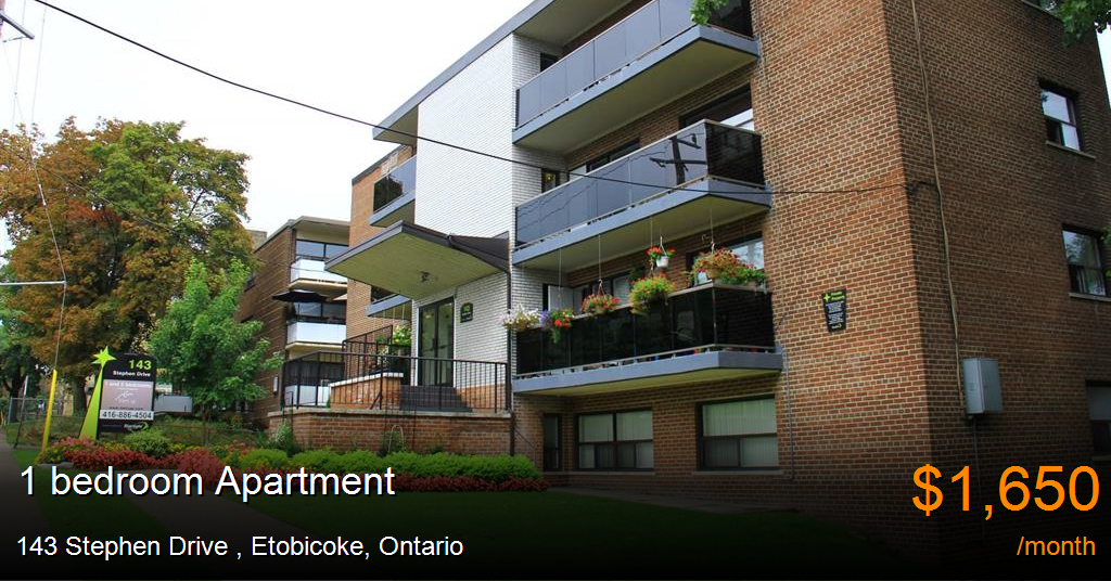 143 stephen drive, etobicoke Apartment for Rent