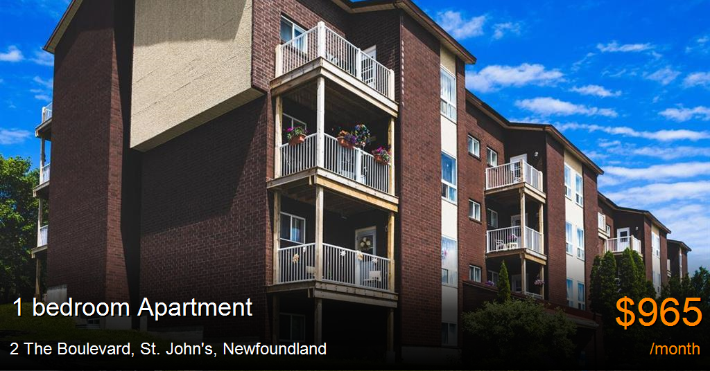 2 The Boulevard, St. John's Apartment for Rent